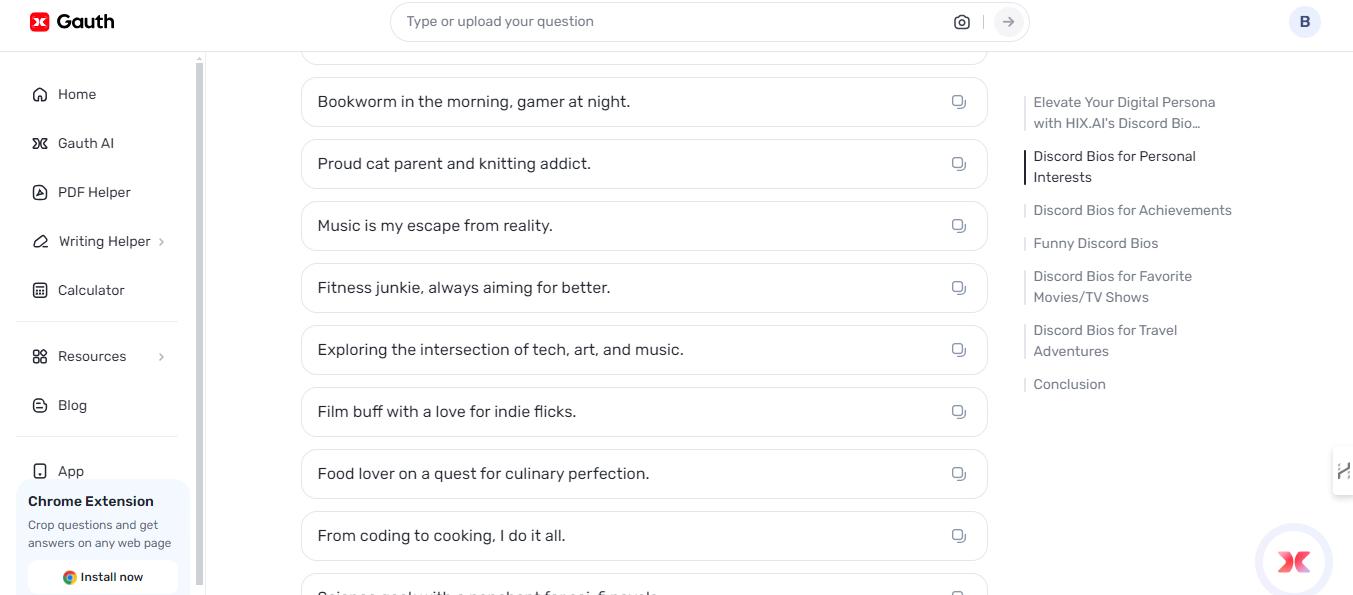 Crafting the Ultimate Discord Bio: Innovative Ideas to Stand Out with Gauth